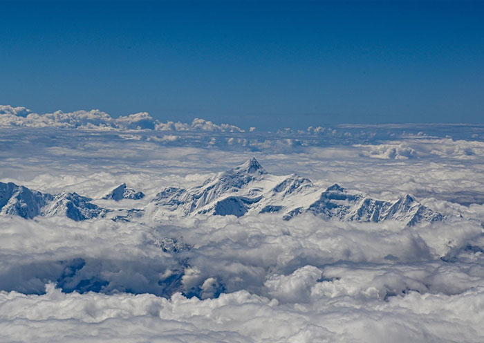 飛機上看南迦巴瓦峰

